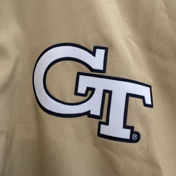 Adidas Georgia Tech Yellow Jackets 1/4 Zip Team Issue Jacket Mens H48239 NEW - Picture 4 of 11